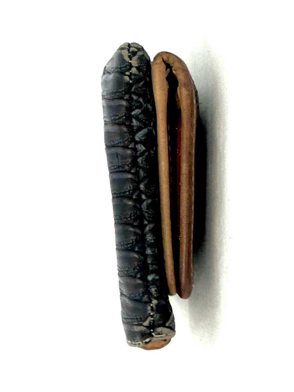 Consuela “Rattler” Snake-Embossed Leather Wallet with Brown Trim - Picture 9 of 11